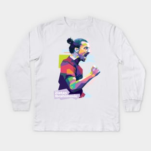 Zlatan Ibrahimovic WPAP Kids Long Sleeve T-Shirt